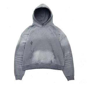 Sweat-shirts à capuche oversize pour femmes et couples, pulls épais vintage délavés à l'acide 2026 - Product Image 3