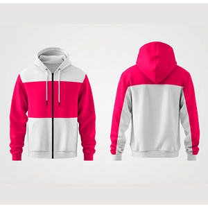 Sweat-shirt à capuche unisexe avec fermeture éclair intégrale, impression de logo personnalisée, haute qualité, veste à capuche pour hommes, femmes et jeunes, vêtements de sport - Product Image 4