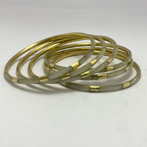 Handmade Resin & Brass Bracelets – Minimalist Adjustable Jewelry for Women Custom Resin Brass Bracelet – Elegant Handmade - Product Image 1