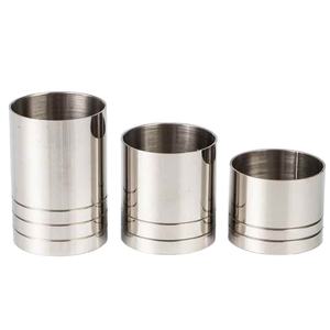 เครื่องดื่มวัดถ้วยสแตนเลสค๊อกเทลวัดถ้วยการรักษาลวดวาดสำหรับบาร์ Jigger สแตนเลส304ตรง - Product Image 1