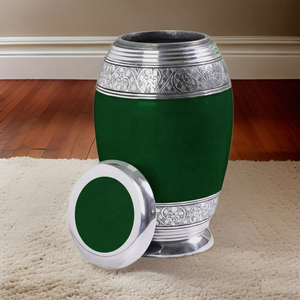 Urna Funeraria de Aluminio para Cenizas Humanas, Urna Decorativa de Metal para Funeral, Recuerdo Conmemorativo Grande, Urnas Personalizadas para Entierro - Product Image 2