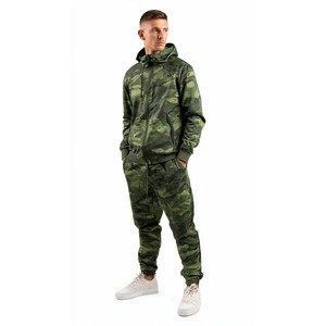 Conjuntos de Sudadera con Capucha y Pantalones Deportivos de Camuflaje para Hombre, Estilo Casual para Exteriores, Corte Holgado, Mangas Largas, Color Sólido, con Cierre de Cordón - Product Image 1