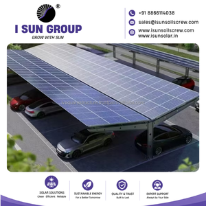 Fabricant OEM de abris solaires pour voitures, structure de stationnement photovoltaïque personnalisée, abri double pour 4 voitures, pour projets commerciaux et industriels - Product Image 4