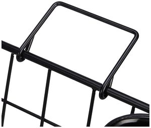 Black Wire Dish Drying Rack <b>with</b> <b>Utensil</b> <b>Holder</b> and Drainboard for Kitchen Counter - Product Image 5