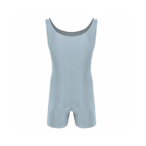 Combinaison de lutte noire pour homme, ajustée, en nylon extensible, anti-transpiration, imprimé drapeau américain, vêtements de sport de combat - Product Image 4