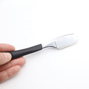 <b>Single</b> <b>Blade</b> Stainless Steel Straight <b>Razor</b> for Men's Shaving Custom Logo <b>Razor</b> for Barbers and Facial Shaving - Product Image 5