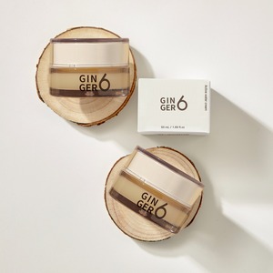 Crema natural con péptidos K-Beauty, niacinamida y ácido hialurónico para una hidratación profunda. Cuidado de la piel con agua de jengibre. Hidratante vegano. - Product Image 1