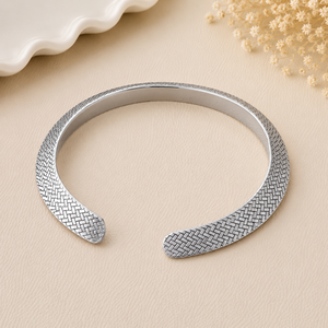 Geometric <b>Silver</b> <b>Choker</b> Necklace Minimalist Collar Design Unisex Everyday Wear - Product Image 2
