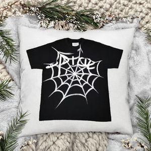 T-shirt décontracté unisexe ample à manches courtes 100 % coton 180 g, imprimé araignée intégral, anti-boulochage - Product Image 5