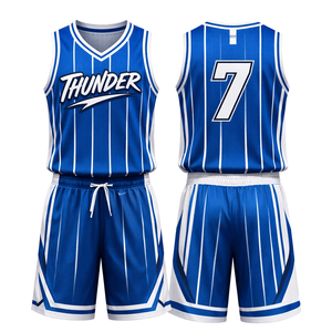 Fábrica de Camisetas y Pantalones Cortos de Baloncesto que Ofrece Tejido Resistente a la Decoloración, Absorbente de Sudor y de Secado Rápido para Partidos de Alta Intensidad - Product Image 3