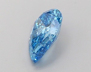 Diamant de laboratoire CVD en forme de poire de 1,18 carat, couleur bleu vif fantaisie, clarté SI1, polissage excellent, pierre précieuse de luxe premium en vrac - Product Image 3