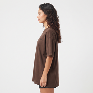 Women's Classic Oversized Crew Neck <b>T</b> <b>Shirt</b> Custom Logo Loose Fit Solid Color Casual Sports Summer Tee - Product Image 4