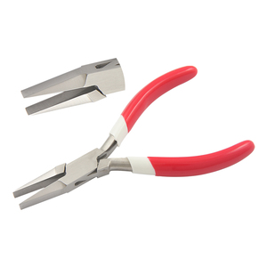 130mm Flat Nose Plier with Smooth Jaws PVC Handles OEM Support for Jewelry Making & DIY Crafts Crimping & Fishing Application - Product Image 1
