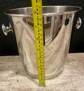 Simple Silver Stainless Steel Ice <b>Bucket</b> Perfect for Home Bars Party Events Drinks Chilling Wine <b>Beer</b> And Elegant Bar Accessory - Product Image 6