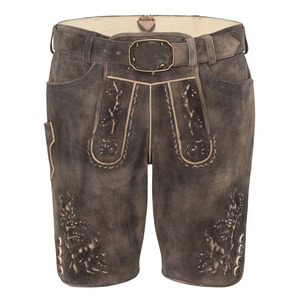 Pantalones Cortos Tradicionales Bávaros para Hombre, 100% Poliéster Satinado, Anti-UV, Impermeables, Casuales Elegantes, Ecológicos, Alemanes - Product Image 1
