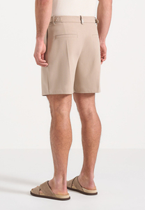Pantalones Cortos Bermuda de Lona Tejida de Color Sólido para Hombre, Cintura Media, Cierre con Cordón, Casuales, para Gimnasio, Correr, Secado Rápido, 100% Algodón - Product Image 6