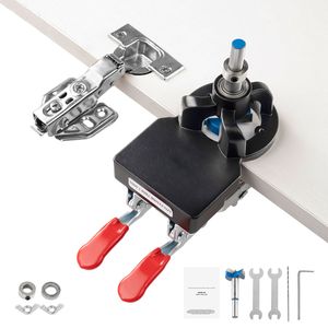 Dispositivo di Fissaggio per Cerniere Nascoste in Lega di Alluminio da 35mm per Bloccaggio Preciso e Fissaggio a Doppia Morsetto - Product Image 1