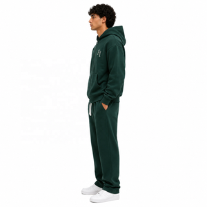 Sudadera con capucha y cremallera, estilo oversize, con estampado de LOGO personalizado y bordado, para hombre, 100% algodón, ¡la más vendida! - Product Image 4