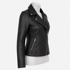 Chaqueta de Motociclista para Mujer PIHA SPORTS, de Cuero Vacuno Genuino, Manga Larga, Resistente al Viento, Forro de Algodón Transpirable, Estilo Vintage de Invierno - Product Image 4