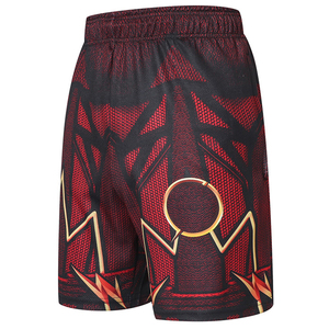 Pantalones Cortos Deportivos para Hombre con Patrón Geométrico, Cintura Elástica, Secado Rápido, Tejido de Poliéster, Corte Atlético de Tiro Medio - Product Image 2