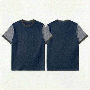 T-shirt pour homme 100% coton anti-boulochage, coupe ample, manches courtes, tissu durable, écologique, basique, 220g - Product Image 6