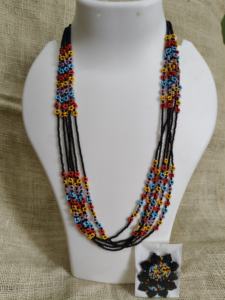 Collar de margaritas bohemio con cuentas de semillas - Set de joyería para regalo de fiesta - Product Image 3