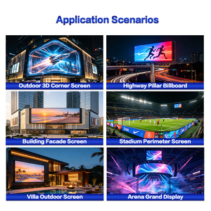 HD 4K LED-Werbevideowand-Display 7000cd IP66 Außenbereich Kommerzielle Digitale LED-Werbetafel für Stadtbereiche - Product Image 6