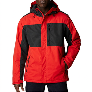 Men's Color Blocking <b>Waterproof</b> Casual <b>Winter</b> Coat with Zipper Reversible Eco-Friendly Front Logo Polyester Wadding - Product Image 3
