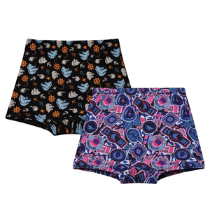 Boxers imprimés en coton pour garçons, sous-vêtements doux et respectueux de la peau, respirants, légers, coupe flexible, confortables, à porter au quotidien pour les enfants - Product Image 3