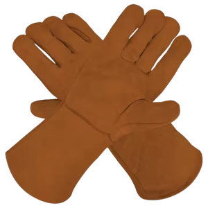 ถุงมือเชื่อมหนังวัวแท้แบบหนาพิเศษ ถุงมือป้องกันส่วนบุคคล ป้องกันเปลวไฟ ป้องกันประกายไฟ - Product Image 5