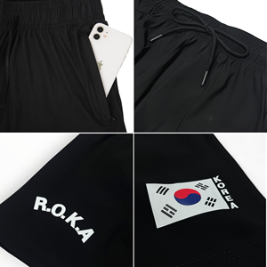 Pantalones Cortos Deportivos para Hombre ROKA, Funcionales, Refrescantes, Elásticos, Ligeros, Transpirables, de Secado Rápido, 100% Poliéster Satinado - Product Image 2