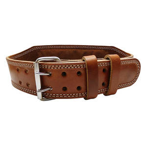 Cinturón de Cuero de Doble Hebilla para Hombre y Mujer, para Gimnasio, Levantamiento de Pesas, Entrenamiento de Potencia, Fabricante - Product Image 2