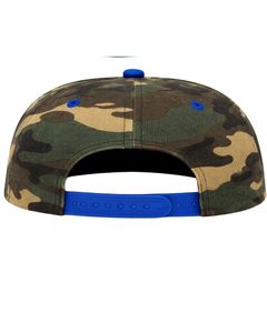 Gorra Snapback Personalizada con Visera Plana, Camuflaje Azul y Verde, Ajustable, de Algodón, Estilo Béisbol, Unisex, Moda Urbana Casual, Venta al Por Mayor - Product Image 2