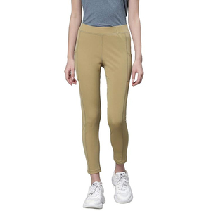Contrast Stitch Women <b>Leggings</b> High Waist Double Needle Seam Yoga Pants Gym Workout Durable - Product Image 1