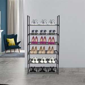 Scarpiera in Metallo a 6 Ripiani Salvaspazio per Ingresso, Contiene 18-24 Paia di Scarpe, Design Moderno e Semplice - Product Image 6
