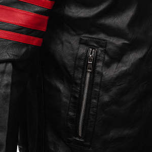 Veste en cuir d'hiver pour homme 2026 personnalisable avec logo, respirante, imperméable, écologique, de haute qualité, décontractée, col montant - Product Image 6