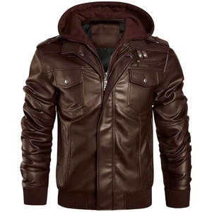 Chaqueta de Cuero Estilo Simple 2025, Venta de Fábrica de Cuero de Pakistán, Chaquetas Bomber de Cuero de Moda Nueva en Alta Calidad - Product Image 1