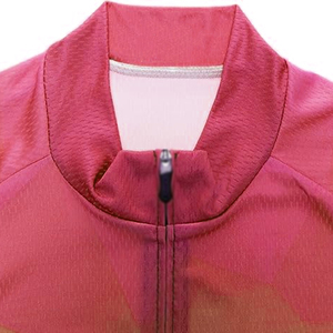 Ensemble de maillot de cyclisme pour hommes, vêtements de vélo à manches courtes, vert rose jaune, motif géométrique, vêtements de cyclisme respirants en Polyester - Product Image 4