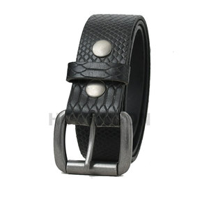 Ceinture en cuir véritable sur mesure de marque pour homme, ceinture en cuir de vachette simple et élégante pour homme, ceinture de mode masculine - Product Image 1