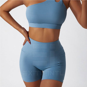 Shorts de Yoga para Mujer con Logotipo Personalizado, OEM, Alta Elasticidad, Transpirables, Ecológicos, Spandex/Poliéster, Anticelulitis, para Gimnasio - Product Image 6