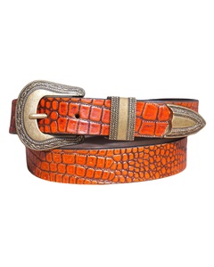 Ceinture vintage en cuir de vache avec boucle à ardillon, best-seller, artisanale et faite à la main, robuste et durable, style western - Product Image 2
