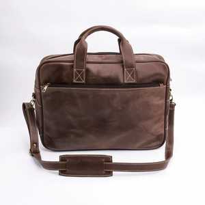 Sac pour ordinateur portable en cuir disponible en version OEM, fabriqué avec des matériaux de haute qualité, pour un usage quotidien, service OEM, style multi-poches, sac pour ordinateur portable en cuir unisexe. - Product Image 5
