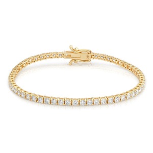 Wholesale 3.30CT Round Lab Grown Diamond Tennis <b>Bracelet</b> 18K Yellow Gold Custom Fine Jewelry Manufacturer - Product Image 1