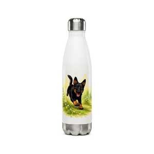 Bouteille d'eau en acier inoxydable avec motif de berger allemand, bouteille de voyage portable, motif animalier mignon, grande capacité - Product Image 1