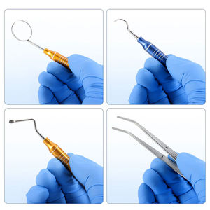 Herramientas Manuales de Limpieza Dental de Acero Inoxidable, Set de Higiene Dental de 4 Piezas con Mango Plateado de Fácil Uso, Herramientas de Grip Surgical - Product Image 3