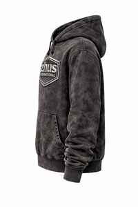 Services OEM ODM à prix de gros : Sweats à capuche décontractés à manches longues en coton vierge pour hommes, style vintage délavé à l'acide, en vente - Product Image 4