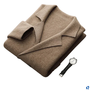 Cárdigan de Cachemir 100% para Hombre, Diseño de Leopardo, Transpirable, para Oficina, Invierno, Suave, Cálido, Tejido, Fabricante Personalizado - Product Image 3