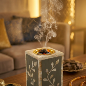 Luxury Handcrafted Wooden Bakhoor Burner | Arabic Mabkhara Mubkhar Oud Incense Holder | Ramadan <b>Eid</b> Home Decor <b>Gift</b> Collection - Product Image 4