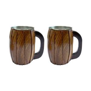 Wooden Milk Mugs | Classic Design Customizable Colors & Logo | Smart Feature for Cocktail Parties - Product Image 4