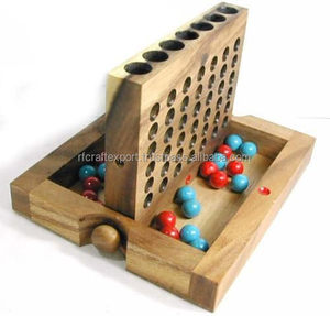 全員のための木製の手工芸品の遊び活動は<span class=keywords><strong>4</strong></span>つの列をつなぎます - Product Image 5